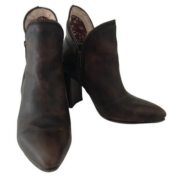 FREEBIRD By Steven Black Brown Jalessa Ankle Boot Size 9 - Picture 4 of 11